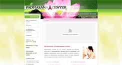 Desktop Screenshot of padmasanacenter.com
