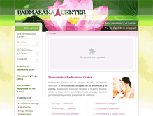 Tablet Screenshot of padmasanacenter.com
